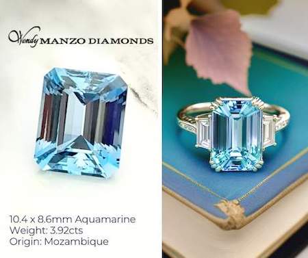 Aquamarine by Wendy Manzo Diamonds